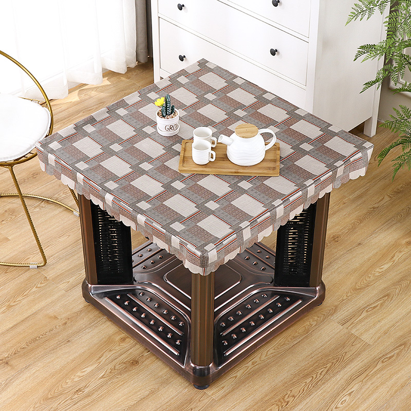 Electric heater cover square grilled electric furnace leather cover waterproof electric furnace cover tablecloth grilled fire rack desktop leather case grilled stove quilt
