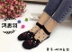 Vớ cotton đáy bằng thủy tinh chống móc chống mài mòn vớ pha lê cotton khử mùi dày không trơn ren thuyền vớ vớ vô hình