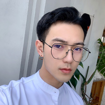 Star of the same paragraph vintage box square literary men and metal-sided polygon plain glasses sun glasses sunglasses