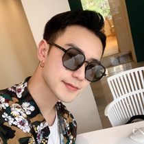 Japanese retro ultra light tr90 mens sunglasses fashion personality with degree sun glasses driving polarized big face square glasses