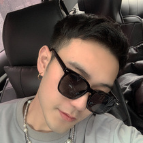 TR90 ultra-light couples sunglasses tide black Super square polarized driving sun glasses with myopia sunglasses