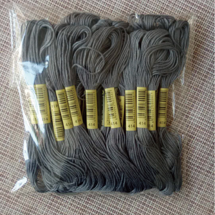 Cross stitch embroidery line 414 line number 10 each 8 m 6 strands of supplementary wiring insole embroidered wool felt cotton thread