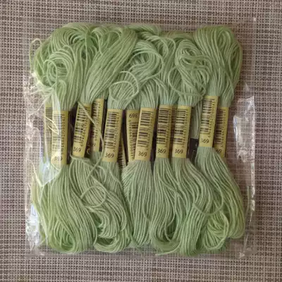 Cross stitch embroidery thread 369 thread number 10 pieces each 8 meters 6 strands of supplementary thread insole embroidery wool felt cotton thread
