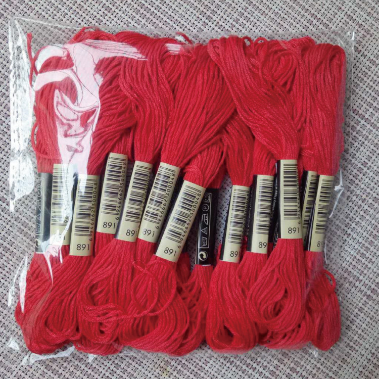 Cross embroidery line 891 line number 10 each 8 m 6 supplementary line insole embroidery stamped the cotton line