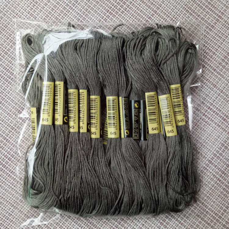 Cross embroidery line 645 line 10 each 8 meter 6 units of supplementary line insole embroidered wool felt cotton line