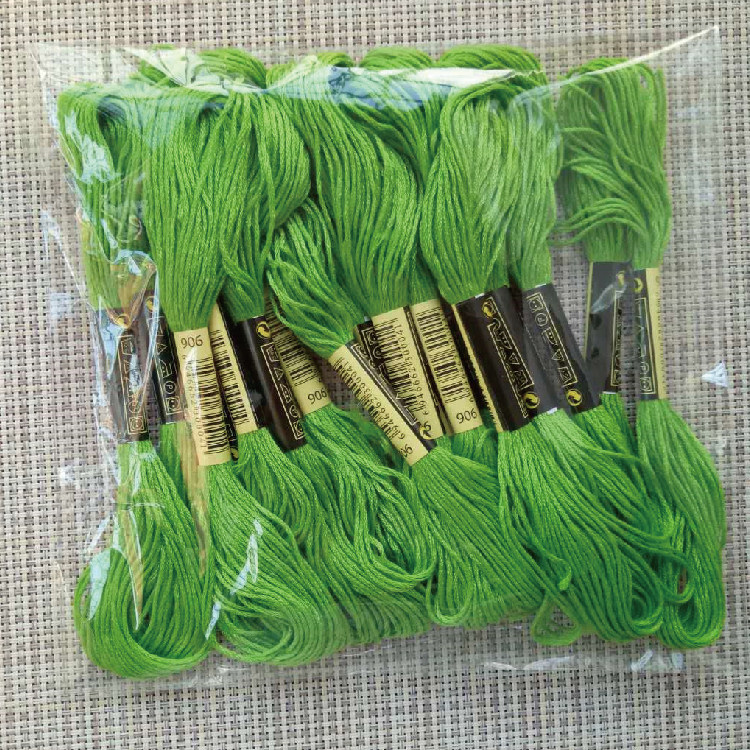 Cross stitch embroidery thread 906 line number 10 each 8 M 6 strands patching line insole embroidery wool felt cotton thread