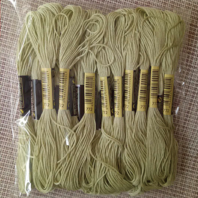 Cross stitch embroidery line 772 line number 10 each 8 m 6 strands of supplementary wiring insole embroidered wool felt cotton thread