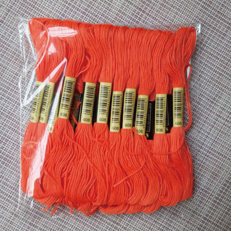 Cross stitch embroidery line 608 line number 10 each 8 m 6 strands of supplementary wiring insole embroidered wool felt cotton thread