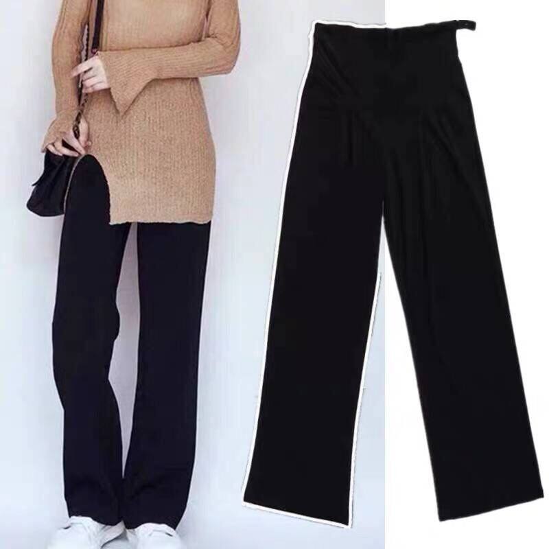 Pregnant woman wide-legged pants female spring and summer thin section 2020 new straight cylinder Thin Sports Pants Loose Casual Long Pants Gestation Pregnancy