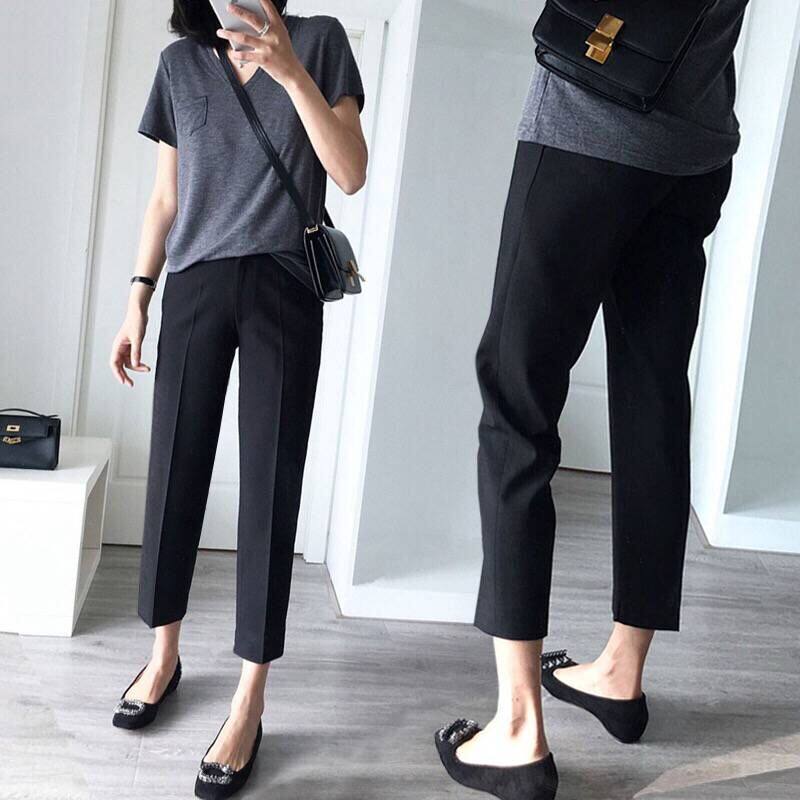 Pregnant Woman Western Dress Pants 2020 Summer Clothing Slim Fit Kharen Pants Long Pants Smoke tubes Pants Summer 90% Casual Pants Straight Siren Pants