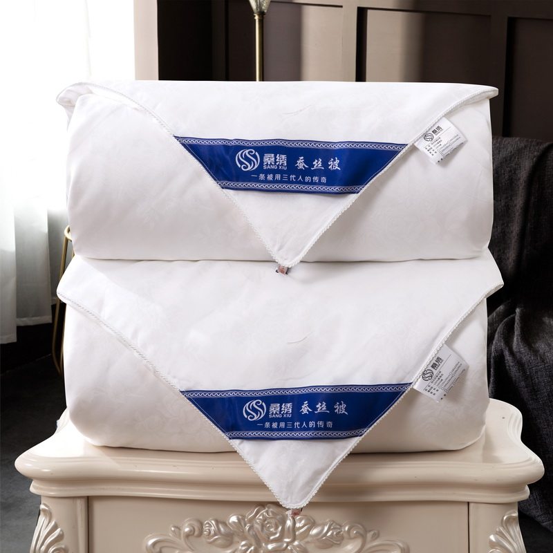 Tongxiang pure handmade silk quilted by official flagship store 100 mulberry silk mother quilted by winter quilted by silk cotton quilted by spring and autumn