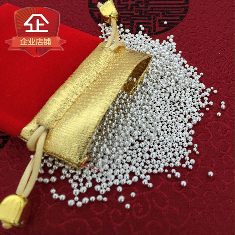 silver silver material 9999 raw material pure silver silver grain silver bead silver block processed material Investment silver ingots collection for recycling