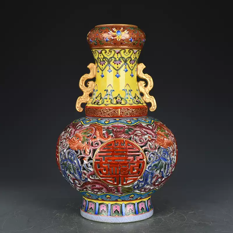 ☆一龍堂☆A1中国古美術☆清時代 清乾隆年製 琺瑯彩紫砂壺☆中国古董品