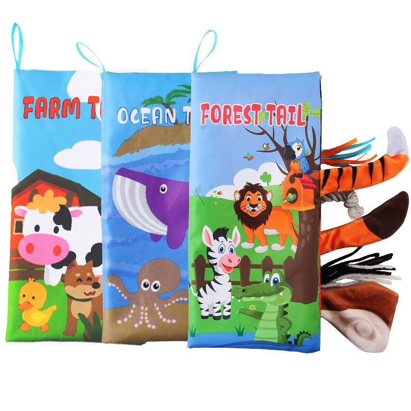 Baby Baby Animal Tails Bab Book Marine Forest Ripping Without Rotten Palm Books Early Teaching Puzzle Toys 4 Page 8 noodles