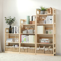 Bookshelves Shelve Solid Wood Children Bookcase Home Floor Living Room Containing Rack Students Simple Multi-story Creative Bookcase