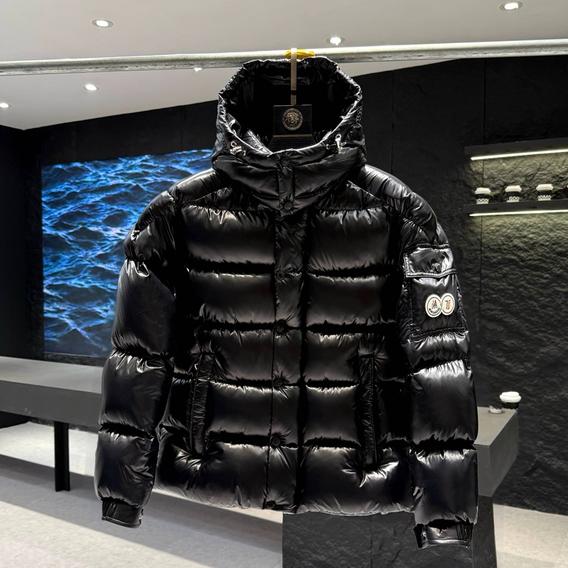 Maya Double-Label High-End Light Luxury Unisex No-Wash Hooded down Jacket Winter Outdoor Warm Duck down Silk Coat