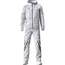 The accurate sportswear suit can be customized with long sleeves and trousers collective team uniforms game appearance uniforms basketball uniforms class uniforms