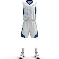 Woulds childrens basketball suit suit new ball suit Team uniform Costume Dolphin Digital Print Single Face Wear printed word