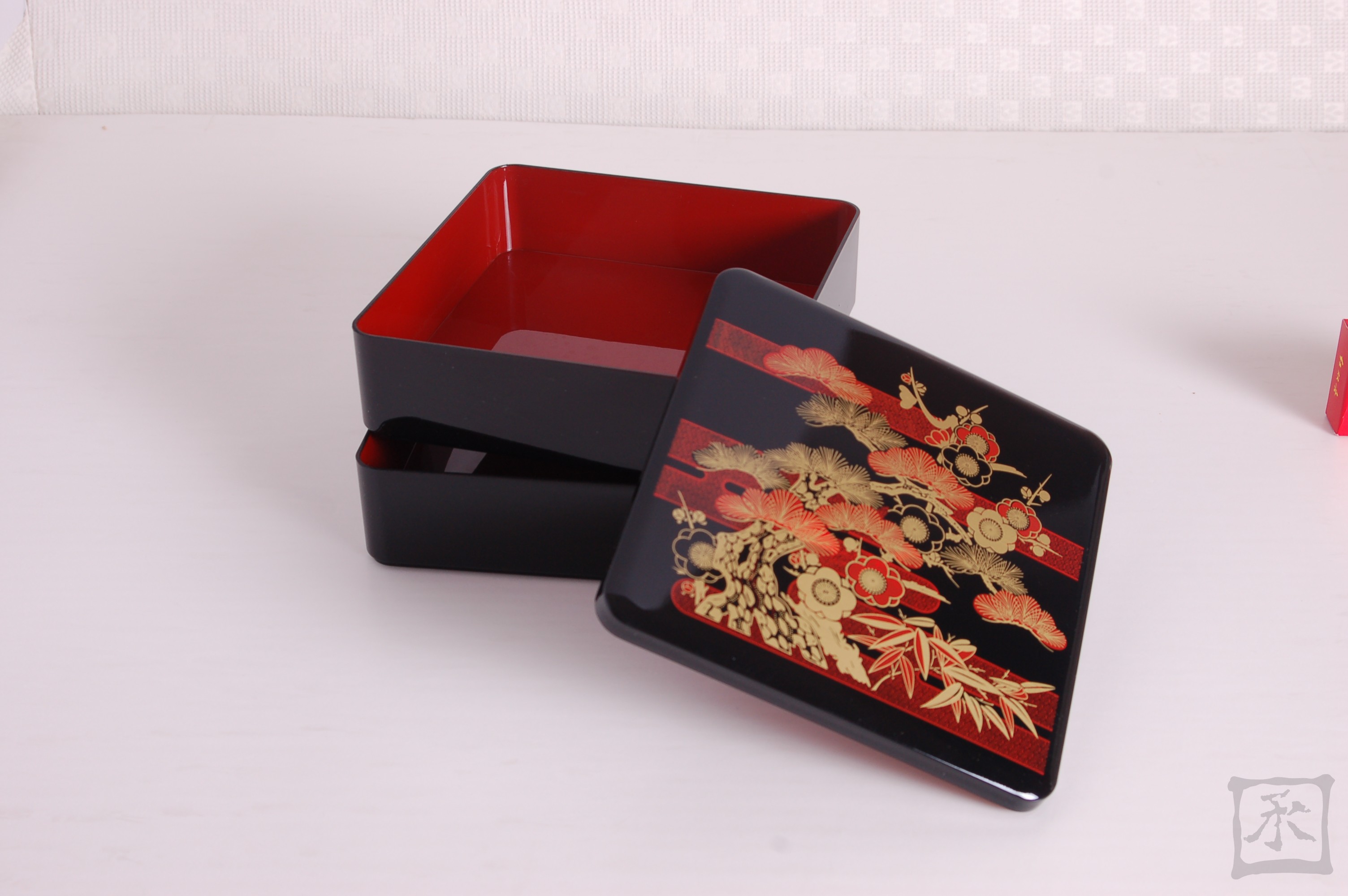 Two Floors Day Style New Year Sushi Box Year Lunch Box New Day Style Lunch Box Sushi Sushi Box Bicolor Snack Box