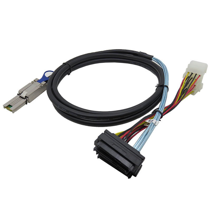 SFF-8088 to SFF-8482 hard disk cable MINI SAS 26p to 4 SAS29P