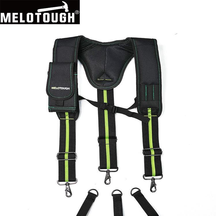 Work Harness Tool Sling Construction Work Sling with Detachable Phone Holder, Comfortable Foam Shoulder Pads, Y-Shaped