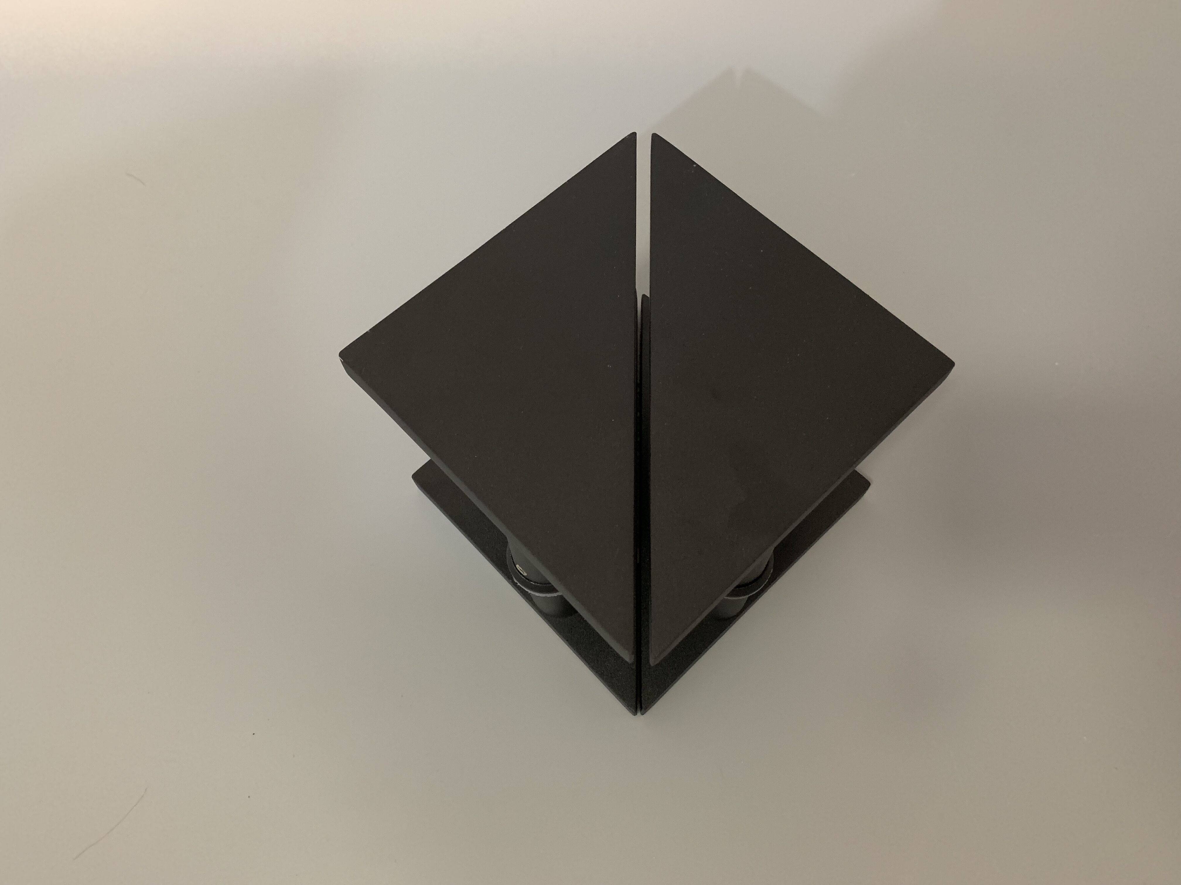 Light luxury simple play glass door handle triangle courtyard door handle handle wooden door handle clothing façade armrest