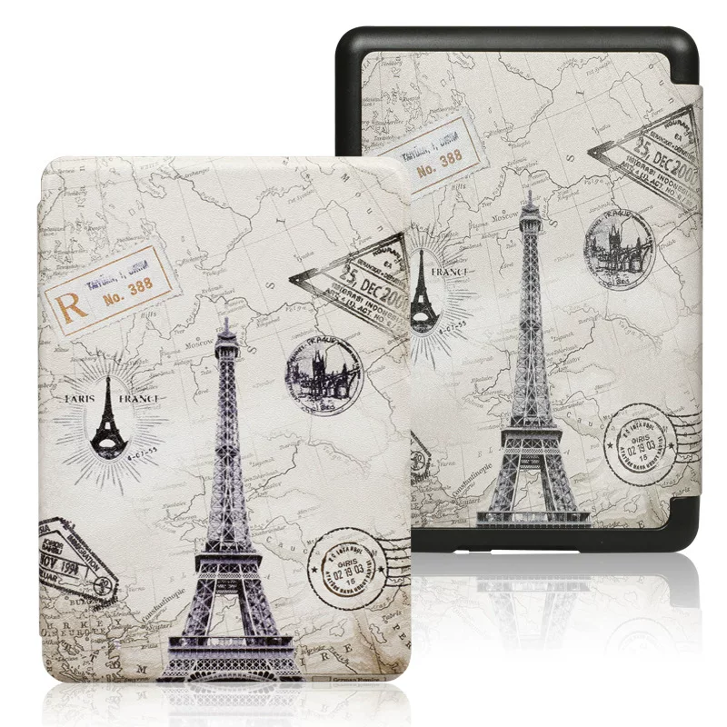 Подходящий чехол-защитная крышка для Kindle Paperwhite6 Amazon kpw5 e-book Kpw3 кожаный чехол молодежная версия 2024 12-е поколение раскрашенная крышка 2022 вход версия Migu версия оболочка 11-е поколение оболочка