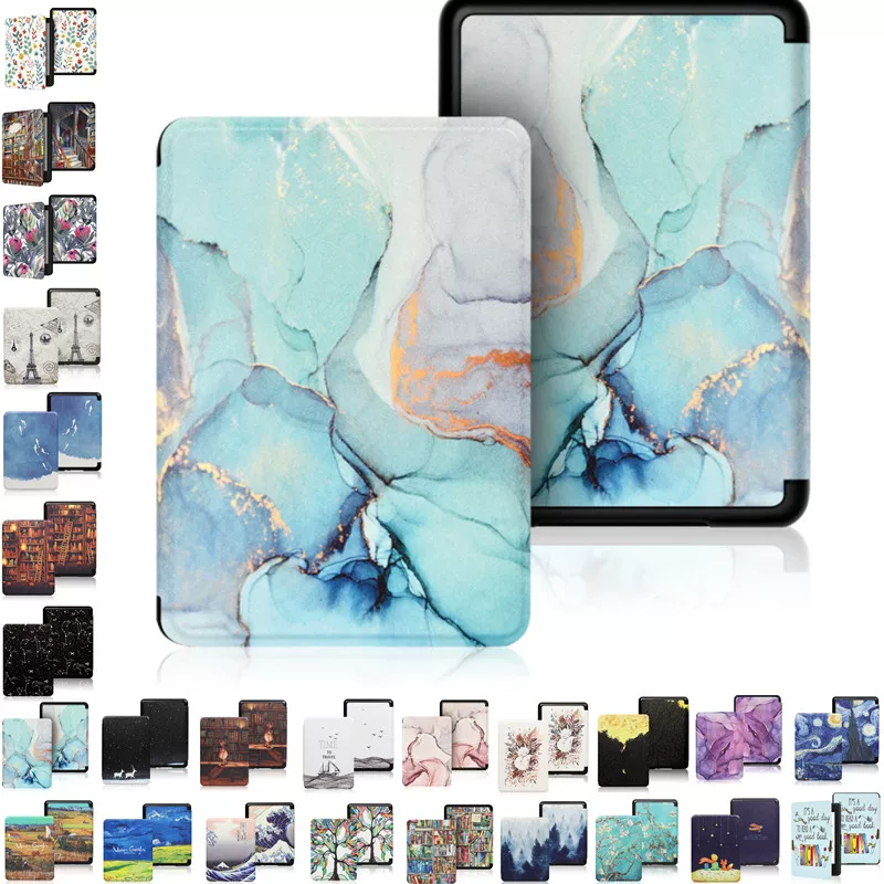 Подходящий чехол-защитная крышка для Kindle Paperwhite6 Amazon kpw5 e-book Kpw3 кожаный чехол молодежная версия 2024 12-е поколение раскрашенная крышка 2022 вход версия Migu версия оболочка 11-е поколение оболочка