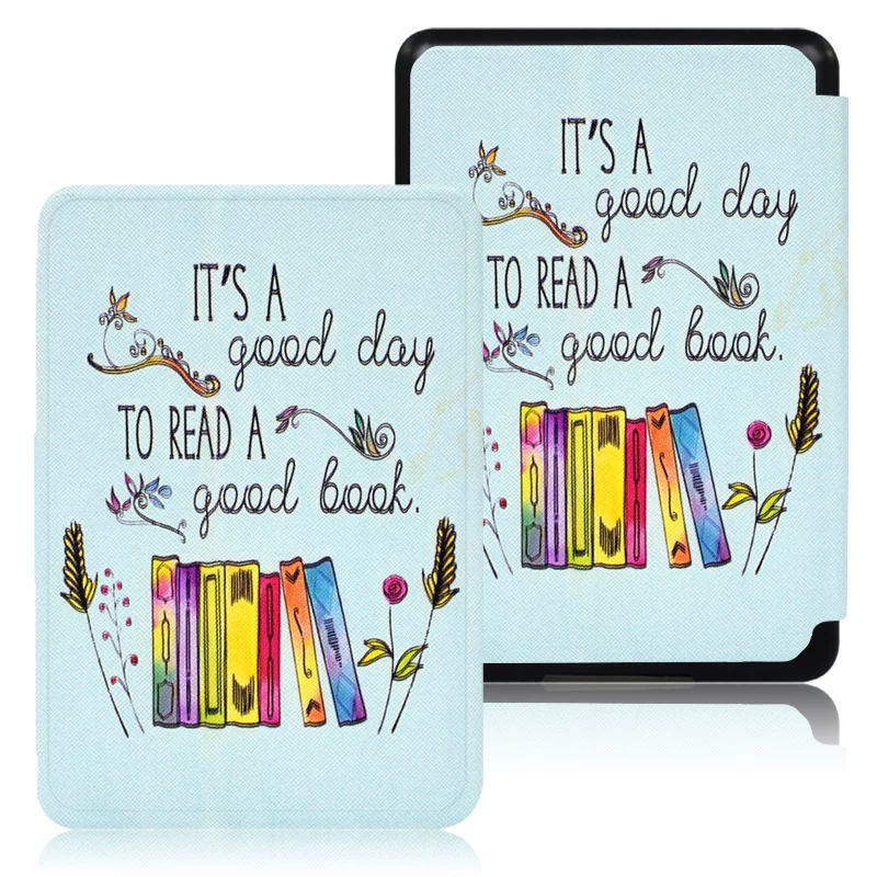 Подходящий чехол-защитная крышка для Kindle Paperwhite6 Amazon kpw5 e-book Kpw3 кожаный чехол молодежная версия 2024 12-е поколение раскрашенная крышка 2022 вход версия Migu версия оболочка 11-е поколение оболочка