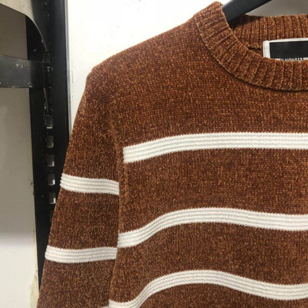 Thương hiệu Klauskobecjj nam camel cashmere pha trộn áo len len áo len nam áo len áo da nam cao cấp