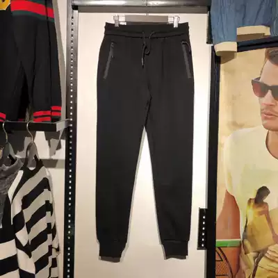 klauskobecjj Men's autumn and winter plus velvet sports and leisure thick cotton pants Men's casual sports pants drawstring sports pants