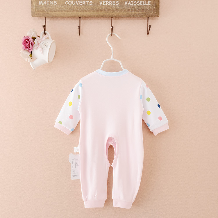 Mùa xuân và mùa thu cotton mỏng bé Xiêm quần áo mở tập tin nam giới và phụ nữ bé dài tay romper sơ sinh Xiêm quần áo áo khoác