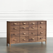 Nordic full solid wood bucket cabinet Simple modern spade bedroom storage cabinet Living room drawer-style multi-function locker