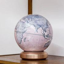 Large solid metal globe creative decoration opening housewarming office decoration home decoration decoration handicraft handicraft creative gift Chinese and English multi-color trumpet medium