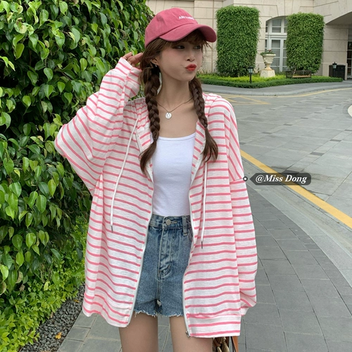 Tide, одежда для защиты от солнца, летняя куртка, тонкий кардиган для отдыха, 2021 года, в корейском стиле, оверсайз