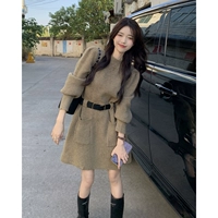 Осеннее демисезонное трикотажное платье, сексуальная юбка, коллекция 2022, подходит для подростков, яркий броский стиль, по фигуре