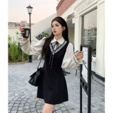 Комплект, весеннее платье, приталенный корсет, сексуальная юбка, 2024 года, городской стиль, французский стиль