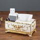 European tissue box remote control storage box draw box home living room tea table paper draw box multifunctional napkin card box