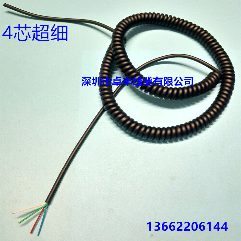 4 core spring wire 4 core spiral spring cable wire wire diameter 10MM spring wire