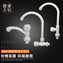New ABS plastic kitchen faucet single cold washing vegetable basin vertical pool sink basin single cold faucet