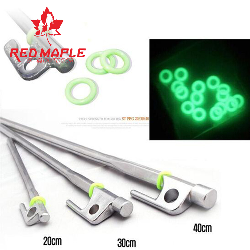 New Outdoor Camping Supplies Camping Accessories Tent Sky Screen Fluorescent Nail Luminous Ground Nail Accessories Silicone Glowing Circles