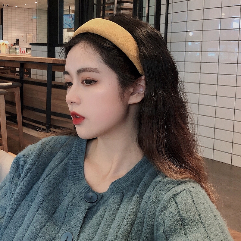 Hair band Hair Stirrup Korea Summer Suitable for face large display face small hair stirrup Aging Hair Stirrup Summer Wash Face 100 Hitch out