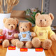 Teddy bear plush toy gift box bear doll doll custom car logo school logo corporate ຂອງຂວັນວັນເກີດ