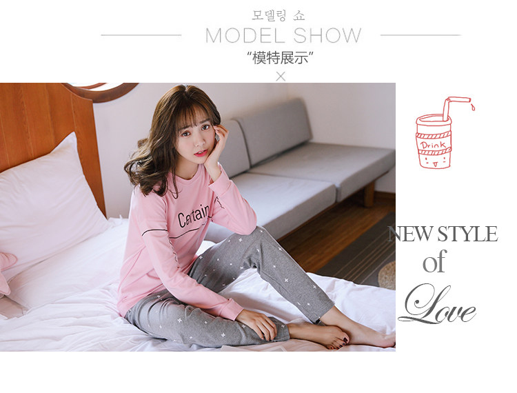 Pyjama pour femme en Coton à manches - Ref 2995380 Image 20