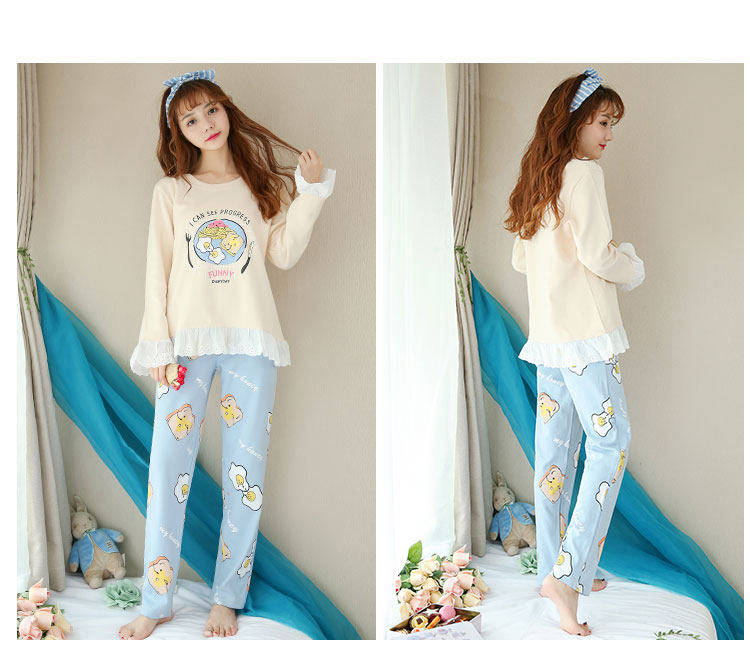 Pyjama pour femme en Coton à manches - Ref 2995380 Image 30