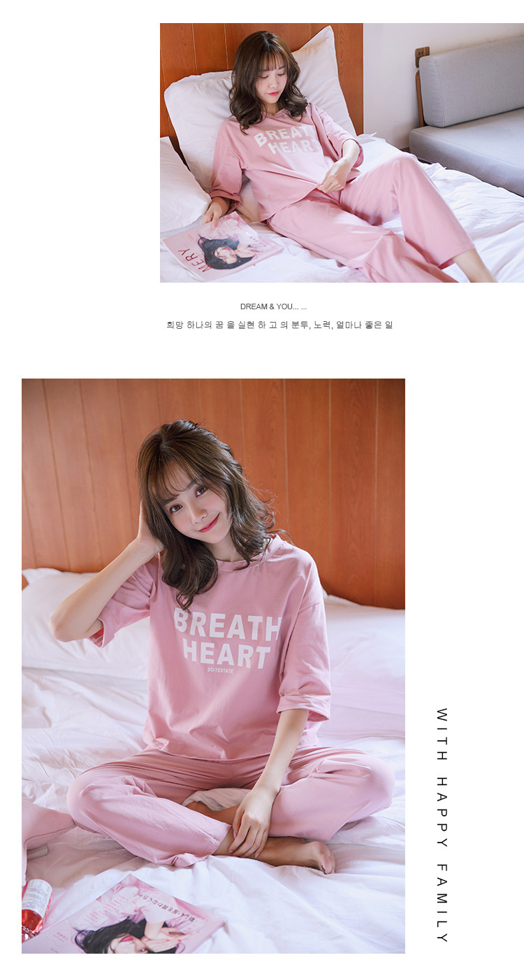 Pyjama pour femme en Coton à manches - Ref 2995380 Image 13