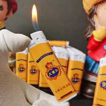 Original explosion-proof Yunyan lighter Dachongjiu advertising lighter ultra-thin business open flame adjustable color printing press girl