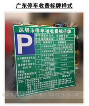 Community parking lot toll plate reflective parking lot toll bulletin board parking sign toll standard board