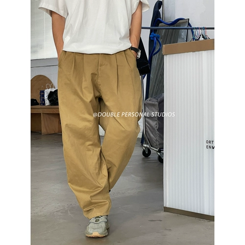 Двойные личные брюки 1992B / Свободный случай повседневного работника очень свободны!Супер универсальный!