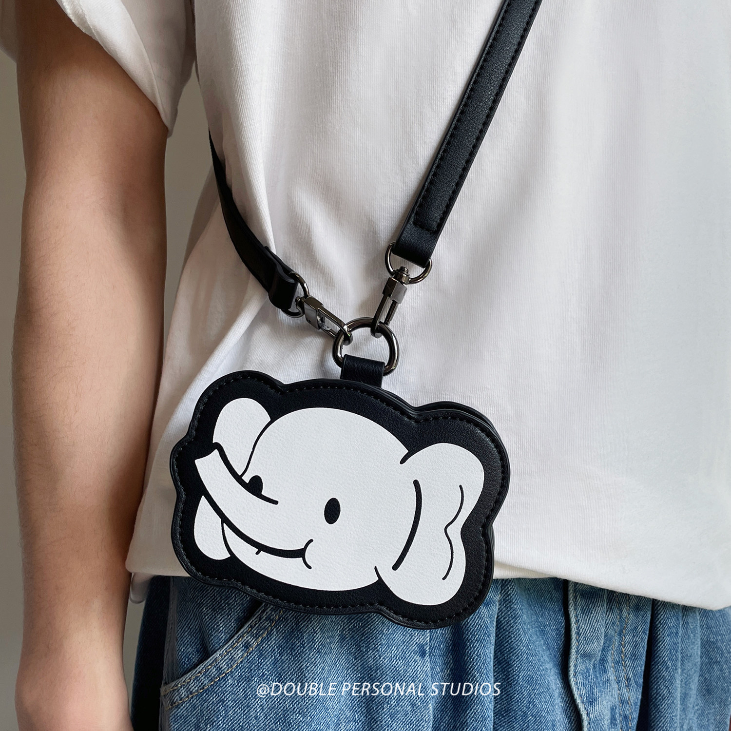 I AM RITA I'll always like the elephant/elephant small satchel ultra mini cute zero wallet headphone bag